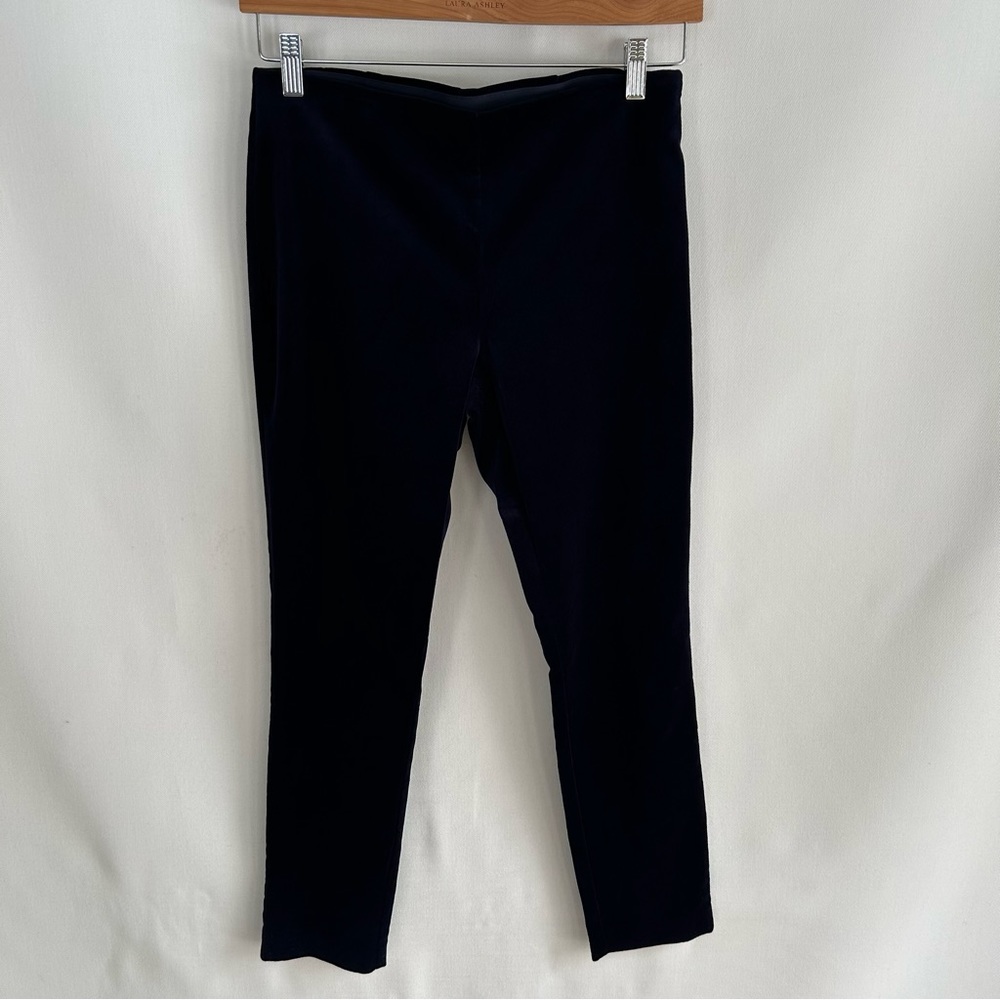 Lauren Ralph Lauren ~new~Navy Velvet Skinny Pants in 6P